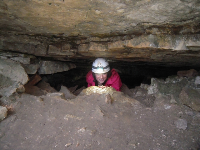  In a cave 